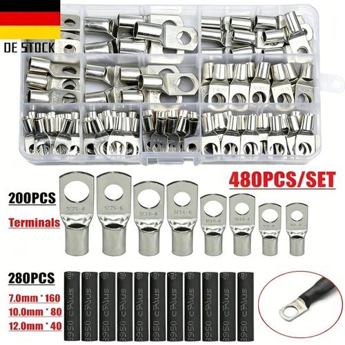 480x rohrkabelschuhe set - rohrkabelschuhe,