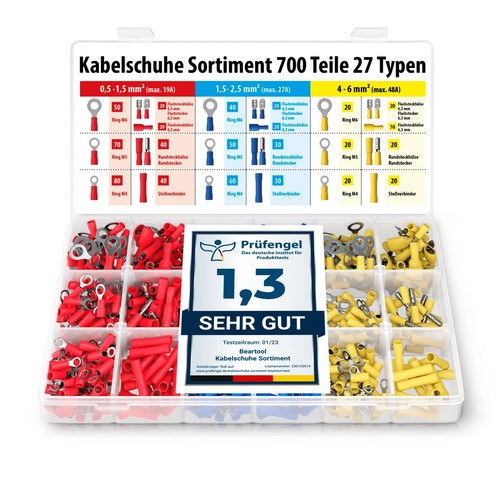 Kabelschuhe set 700 teile - kabelschuhe,