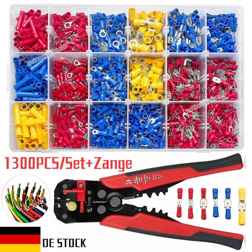 1300 tlg auto kfz kabelschuhe - auto,