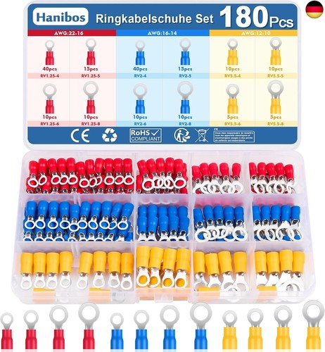 180 stücke ringkabelschuhe - 180,