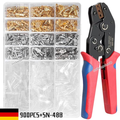900 tlg flachstecker - 900-tlg, sortiment